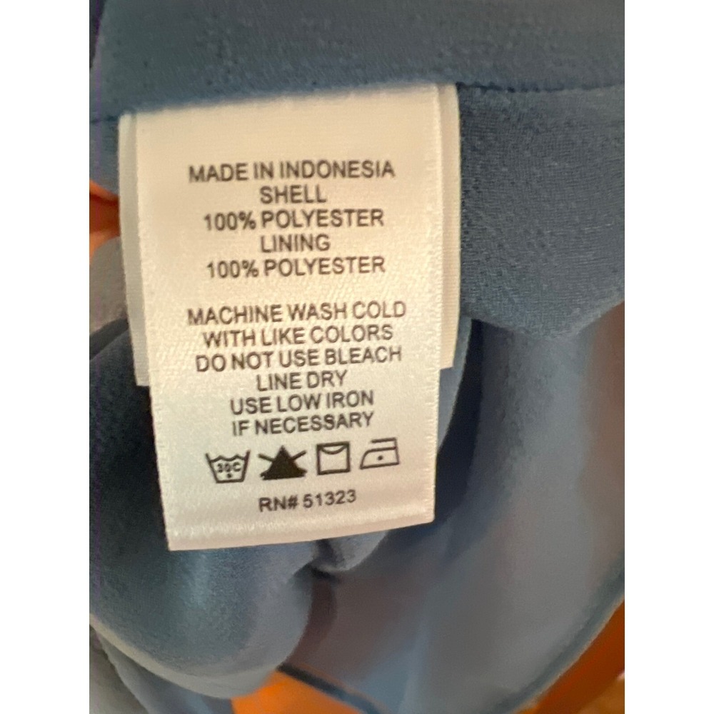 1. State camisole tank pintuck porcelain blue vneck small adjustable straps - Picture 6 of 9